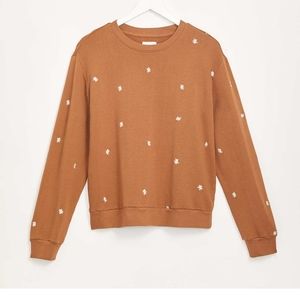 Nwt Lou Grey Daisy Terry Sweatshirt 
